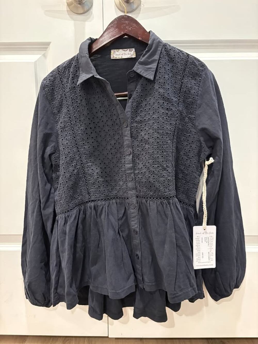 BRAND NEW Band of the Free Nora Top Black - Size Small